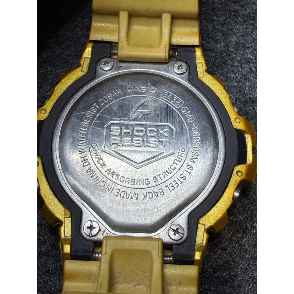 Rare Casio G-Shock GMD-S6900SM-9 Gold S Series Digital Watch 3436 New Battery
